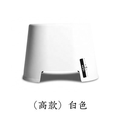 Portable Plastic Folding Step Stool white suitable for Kitchen Bathroom Toilet Caravan Travel Use