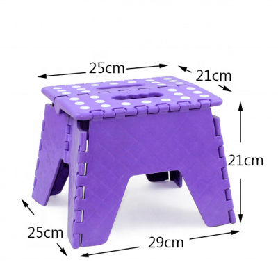 cheap mini Plastic Foot Folding Step Stool with Handle,  Portable Collapsible Small  for Kids and Adults - Use in The Kitchen