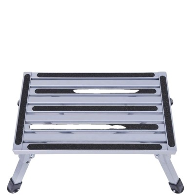 Step Stool Folding Aluminum RV  Platform  Anti-slip Surface Sturdy Lightweight Maximum Load is 550 LB