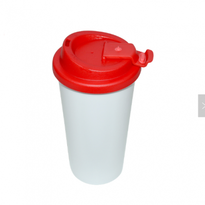 Double walled Plastic cup water bottle 400ML  coffee mug