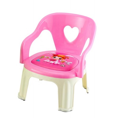 Plastic material and cute Children Chair with cartoon picture soft seat mat for kids classroom bedroom living room sitting