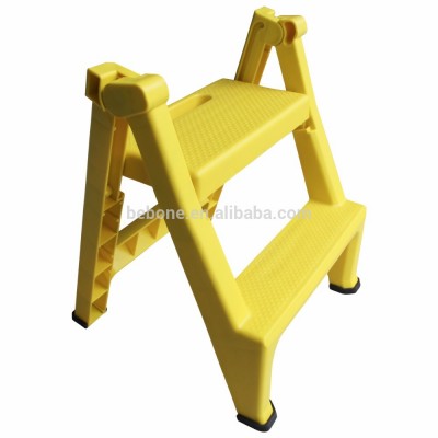 Manufacturer supply hot sale lightweight plastic folding step stool foldable ladder