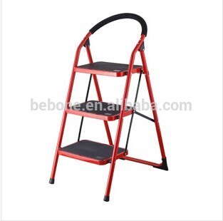 steel adjustable step ladder two or three steps