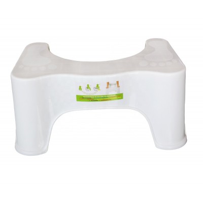 Toilet Stool Plastic Squatting Fits All Toilets and Bathroom Squat Potty Position Help Relieve Constipation